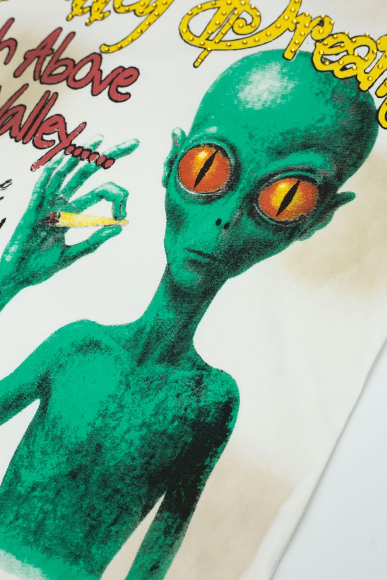 Vale Green Alien Tie‑Dye Graphic Tee