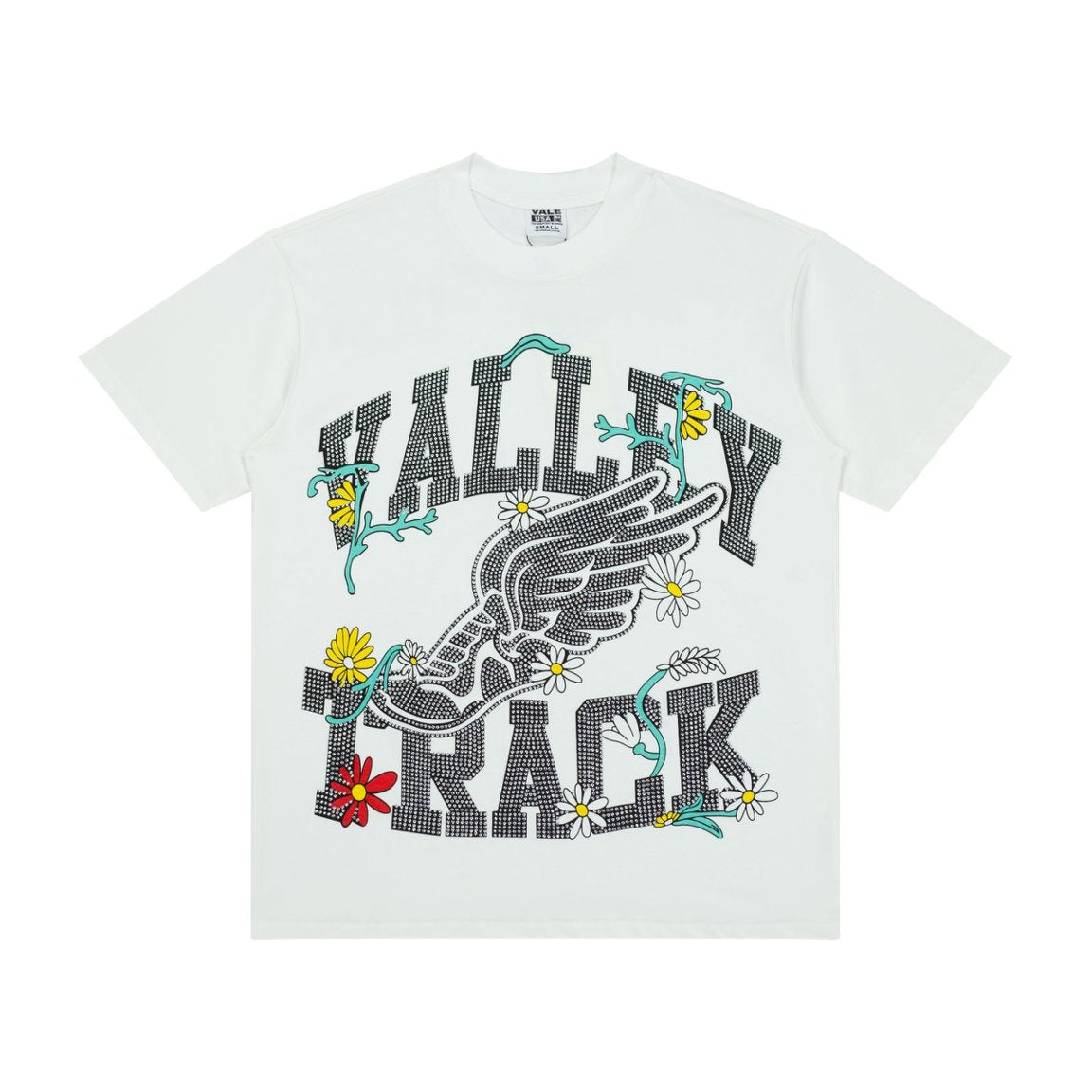 Vale Valley Track Eagle Floral Print Tee