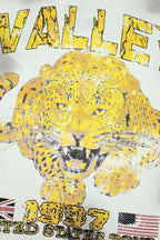 Vale Yellow Skull Smoke‑Wash Graphic Tee