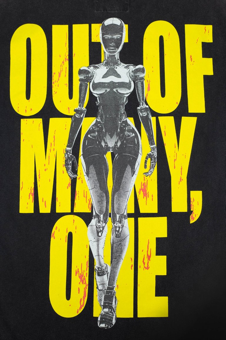 Godspeed Alien Portrait Graphic Black Tee