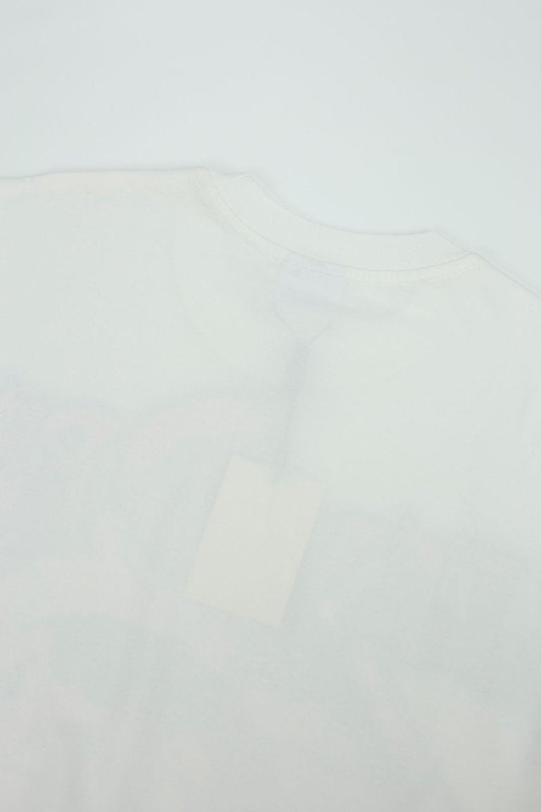 Vale White Cartoon Graphic Print Short‑Sleeve Tee