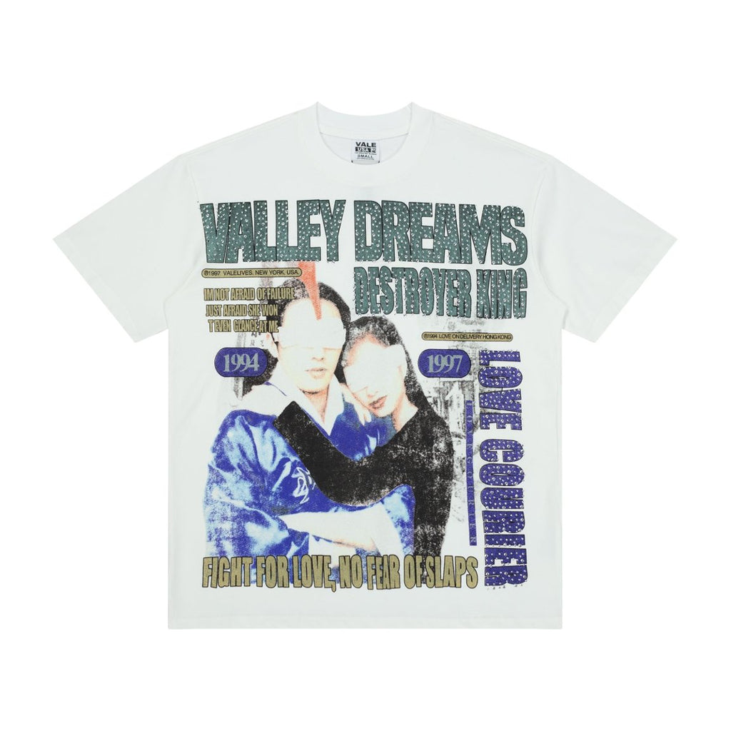 Vale Valley Dreams Retro Portrait Print Tee