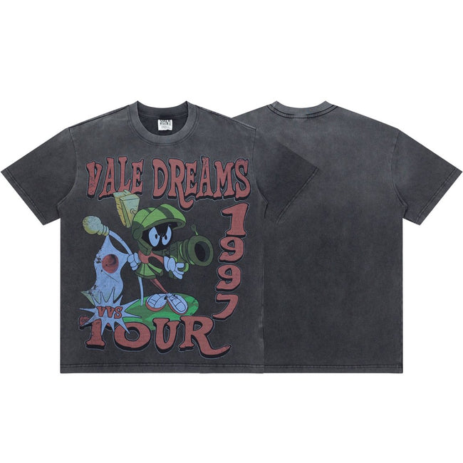 Vale Dreams 1997 Tour Cartoon Graphic Black Tee Hover Image