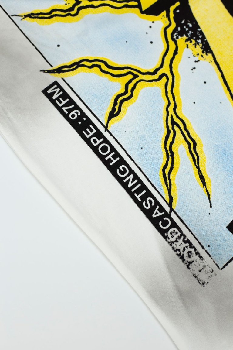 Vale Cross‑Pattern Smoke Wash Graphic Tee