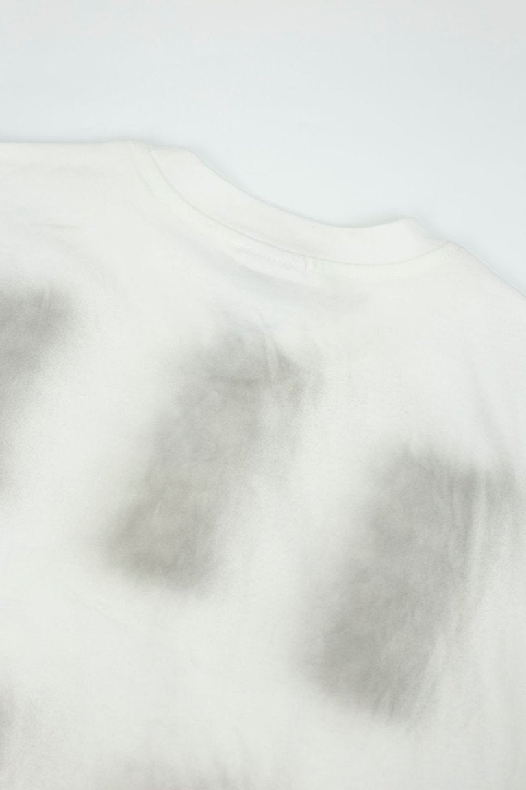 Vale Yellow Skull Smoke‑Wash Graphic Tee