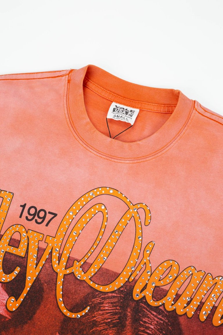 Vale Orange Wash Valley Dreams Portrait Graphic Tee