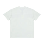 Vale White Cartoon Graphic Print Short‑Sleeve Tee