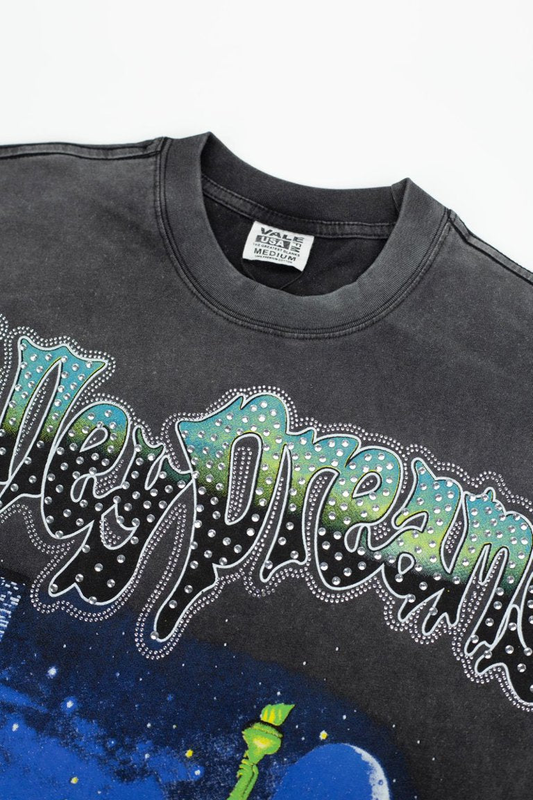 Vale Statue‑of‑Liberty Graphic Black Tee