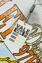 Vale Cross‑Pattern Smoke Wash Graphic Tee