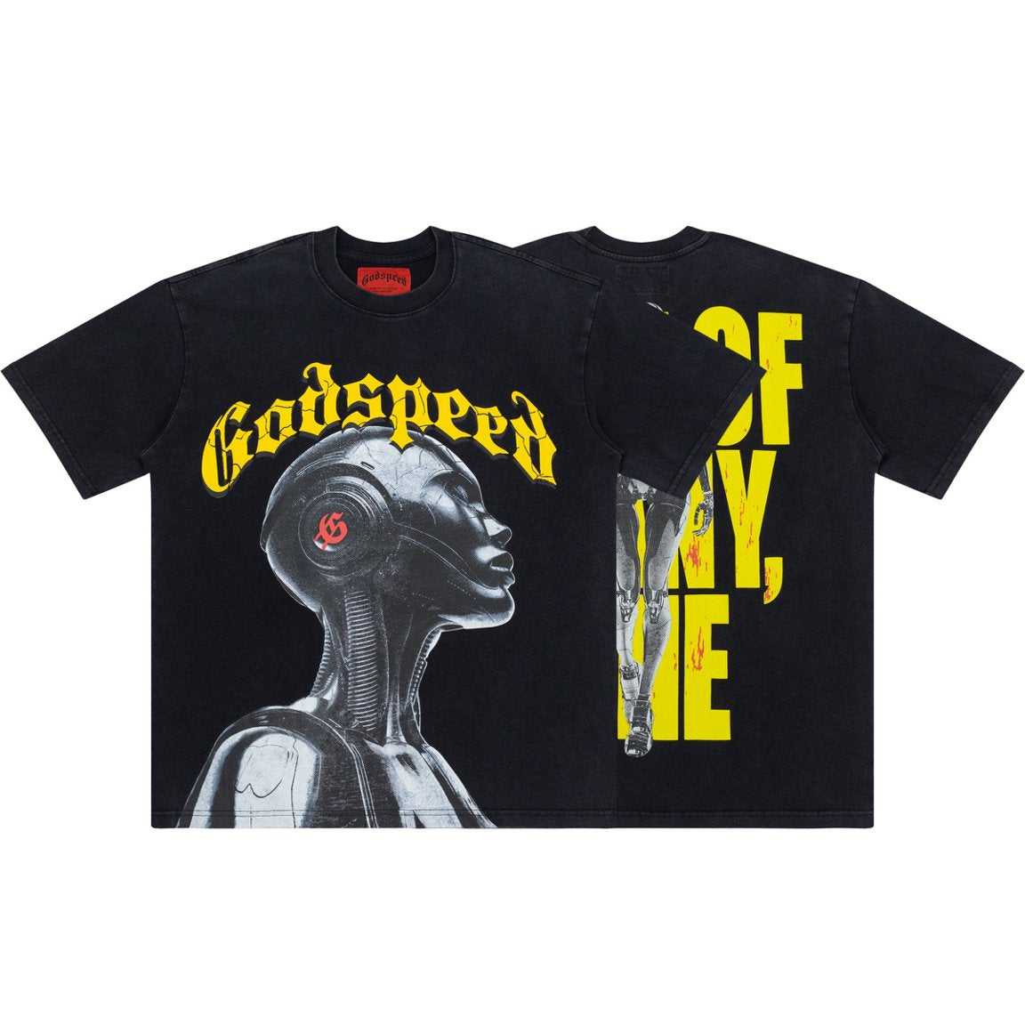 Godspeed Alien Portrait Graphic Black Tee