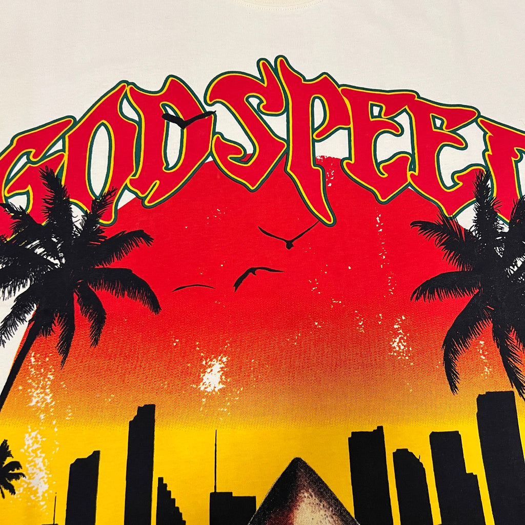 Godspeed Shark Sunset Graphic Tee