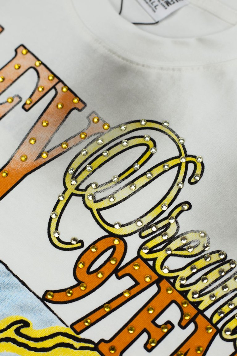 Vale Cross‑Pattern Smoke Wash Graphic Tee