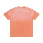Vale Vintage Washed‑Orange Target Print Tee