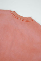 Vale Vintage Washed‑Orange Target Print Tee