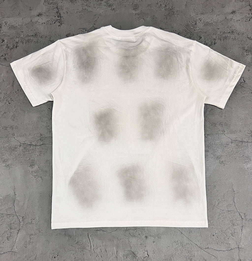 Vale Cross‑Pattern Smoke Wash Graphic Tee
