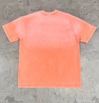Vale Vintage Washed‑Orange Target Print Tee