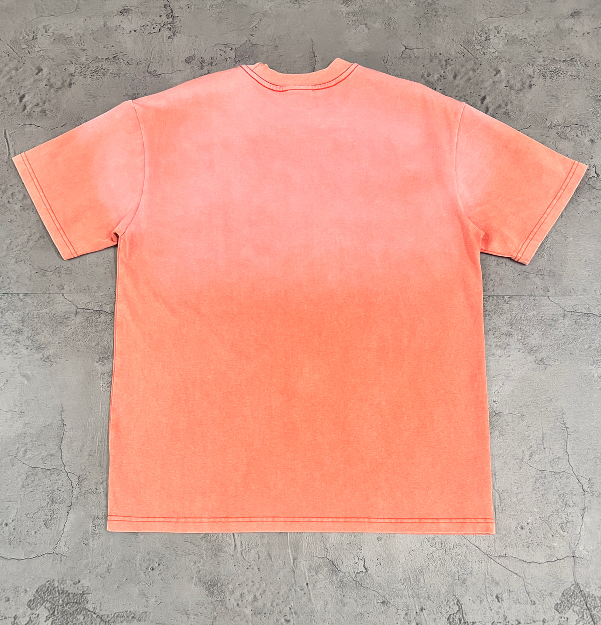 Vale Vintage Washed‑Orange Target Print Tee