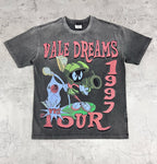Vale Dreams 1997 Tour Cartoon Graphic Black Tee