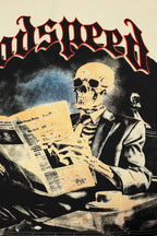 Godspeed Skeleton Newspaper Graphic Tee
