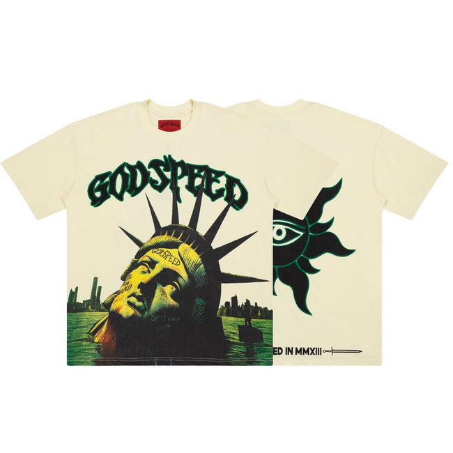 Godspeed Statue Of Liberty Eye‑Symbol Graphic Tee Main Image