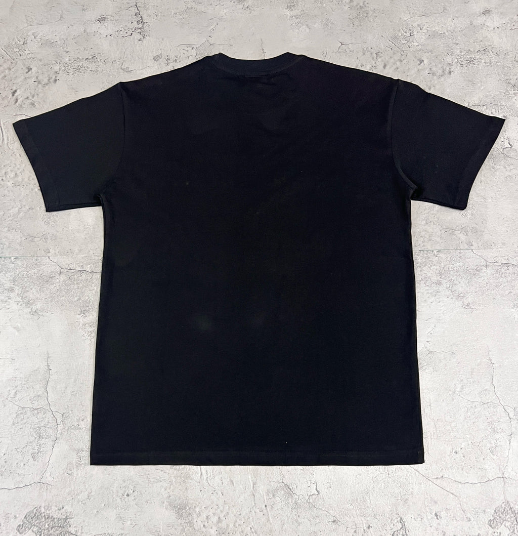 Vale Valley Dreams Vintage Portrait Print Black Tee