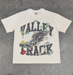 Vale Valley Track Eagle Floral Print Tee