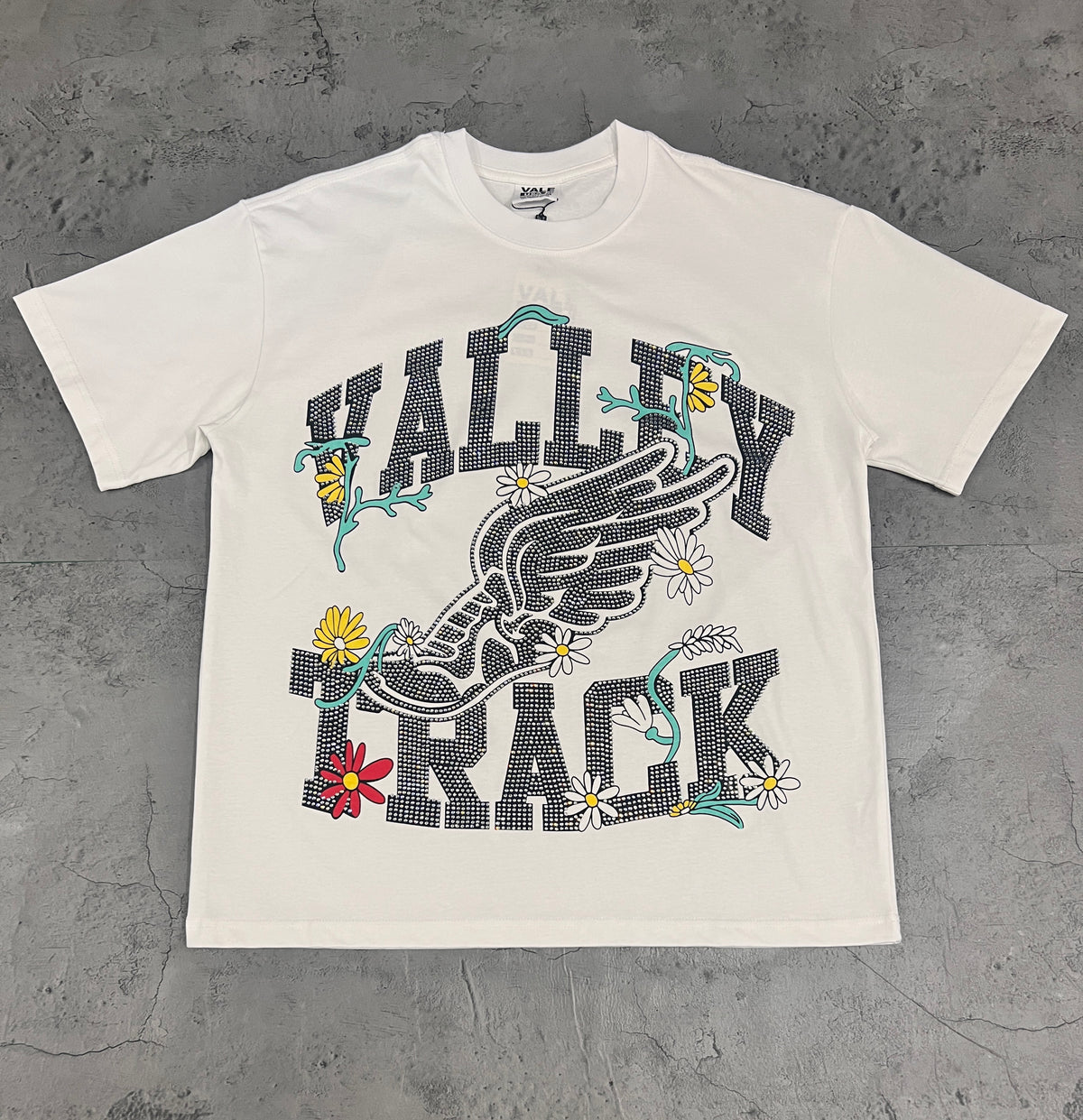 Vale Valley Track Eagle Floral Print Tee