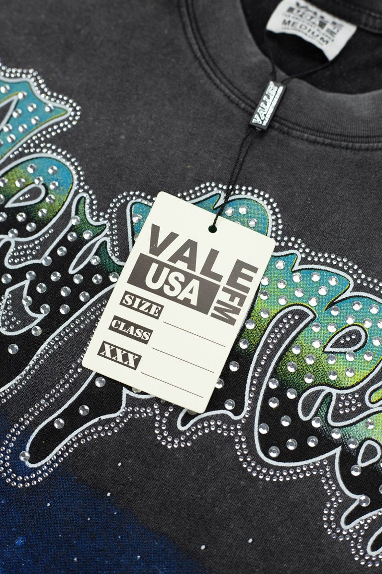 Vale Statue‑of‑Liberty Graphic Black Tee