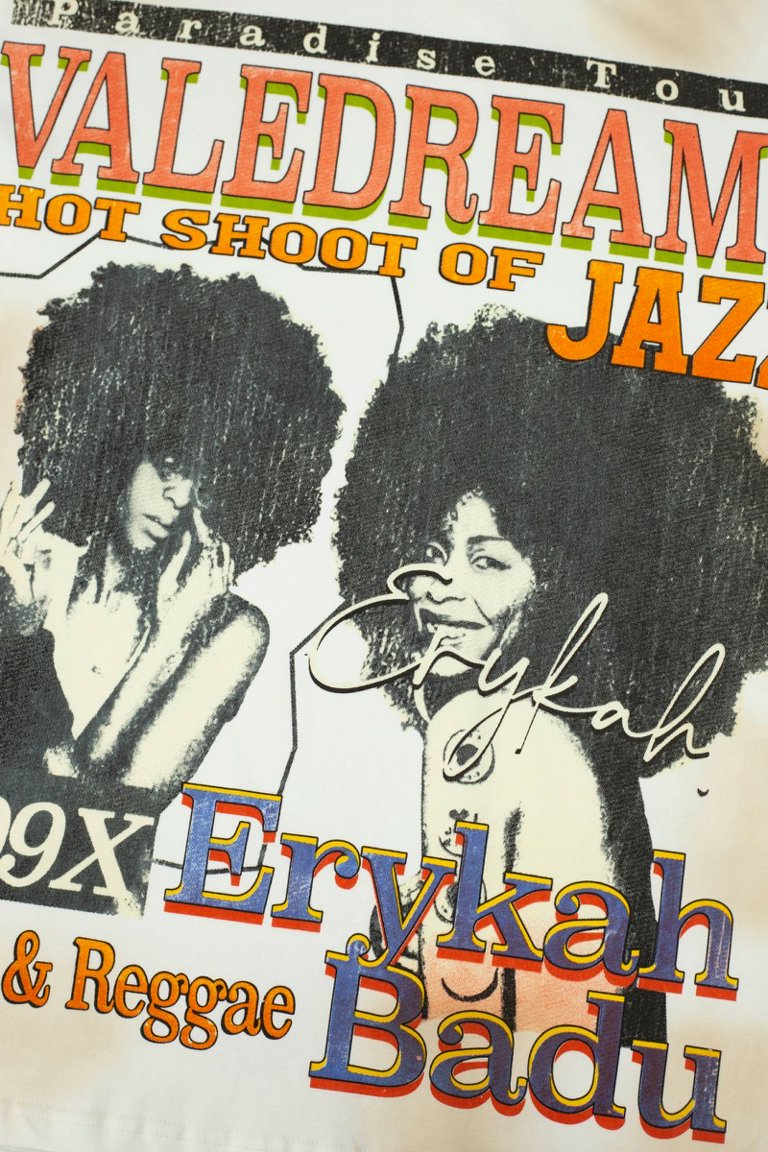 Vale Jazz Portrait Vintage Wash Graphic Tee