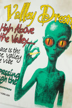 Vale Green Alien Tie‑Dye Graphic Tee