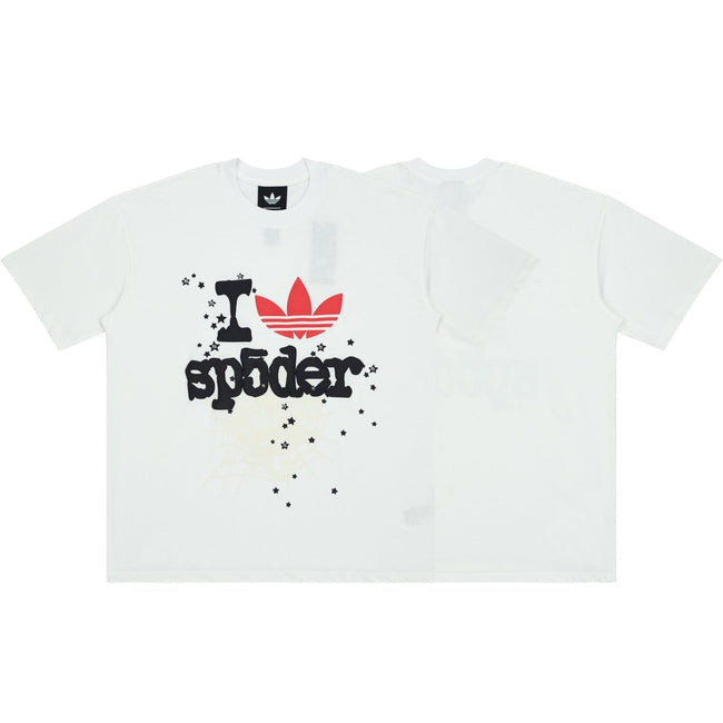 Adidas I Spider Graphic White Short‑Sleeve T‑Shirt Hover Image