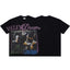 Vale Valley Dreams Vintage Portrait Print Black Tee