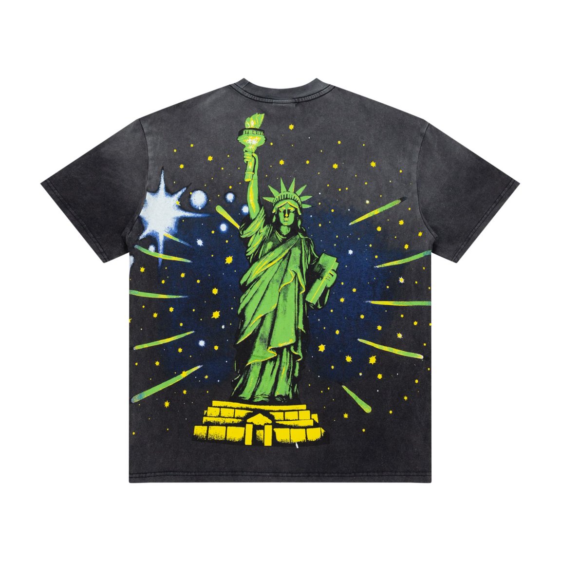 Vale Statue‑of‑Liberty Graphic Black Tee