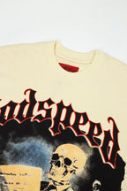Godspeed Skeleton Newspaper Graphic Tee