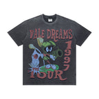 Vale Dreams 1997 Tour Cartoon Graphic Black Tee