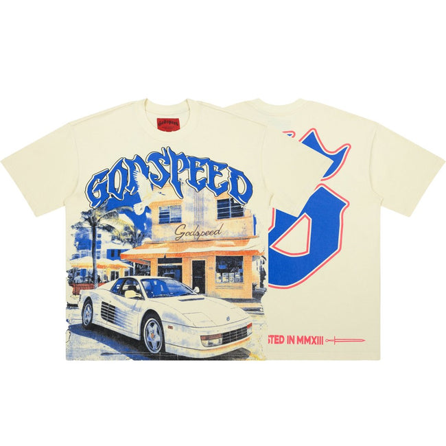 Godspeed Sports Car Graphic Short‑Sleeve Tee Hover Image
