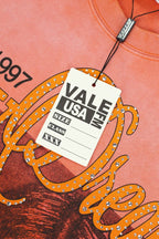 Vale Orange Wash Valley Dreams Portrait Graphic Tee