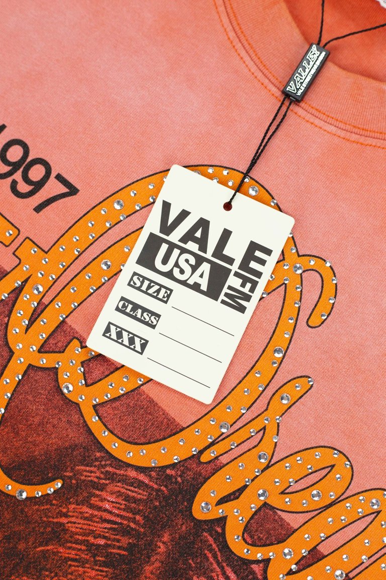 Vale Orange Wash Valley Dreams Portrait Graphic Tee
