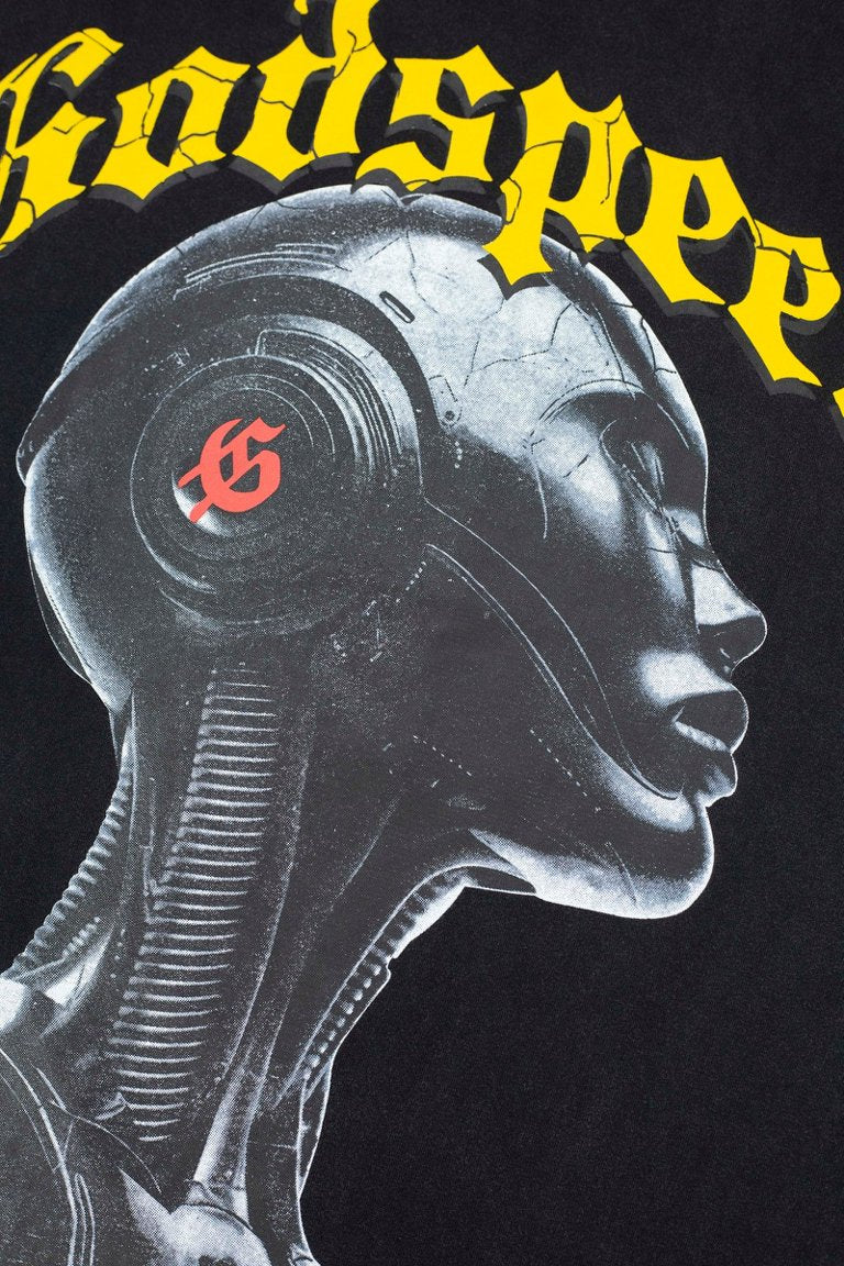 Godspeed Alien Portrait Graphic Black Tee