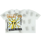 Vale Cross‑Pattern Smoke Wash Graphic Tee