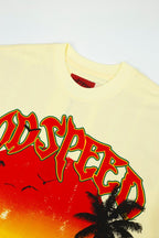 Godspeed Shark Sunset Graphic Tee