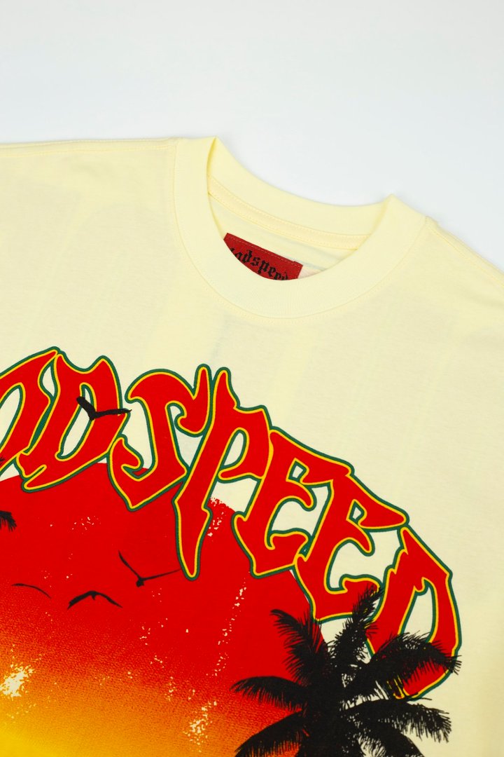 Godspeed Shark Sunset Graphic Tee