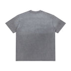 Vale Vintage Grey Washed‑Out Portrait Graphic Tee