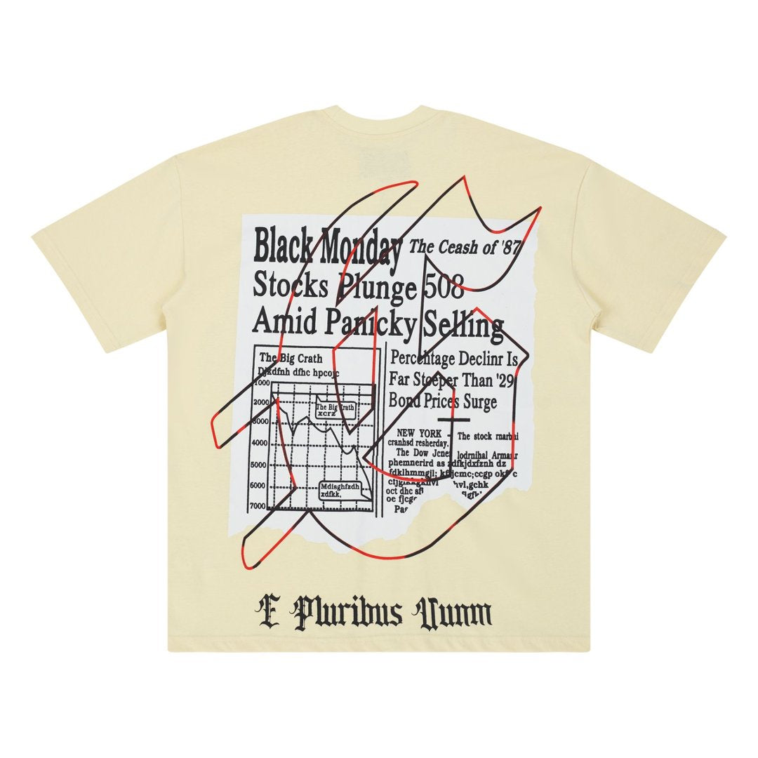 Godspeed Skeleton Newspaper Graphic Tee