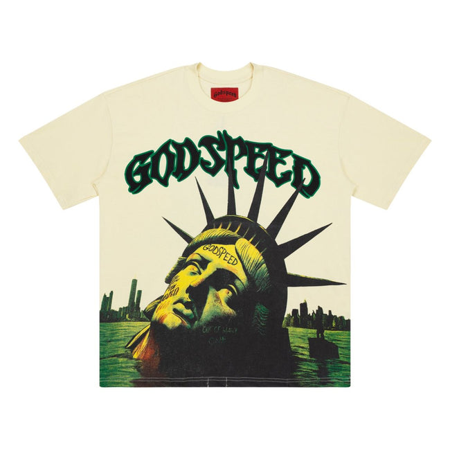 Godspeed Statue Of Liberty Eye‑Symbol Graphic Tee Hover Image