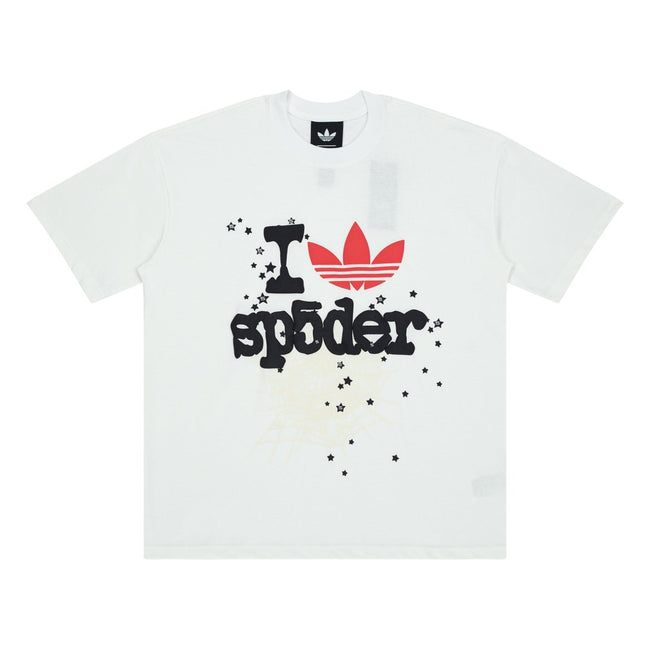 Adidas I Spider Graphic White Short‑Sleeve T‑Shirt Main Image